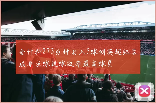 舍什科273分钟打入5球创英超纪录成非点球进球效率最高球员